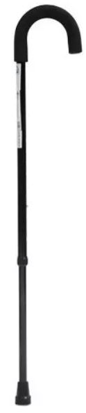 BASTON CURVO R100011 NEGRO DE ALUMINIO