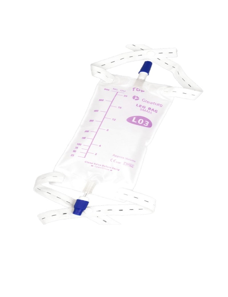 BOLSA REC.ORINA GCT-GCU230103 PARA PIERNA 600 ML