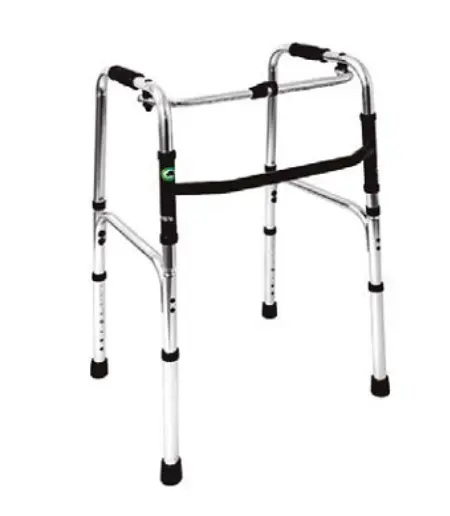 ANDADERA EKO EA100101 PLEGABLE PLATA DE ALUMINIO