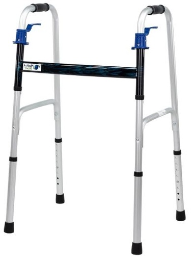 [012011] ANDADERA MEDICAL ANG300MS PLEGADO EN PALANCA AZUL DE ALUMINO