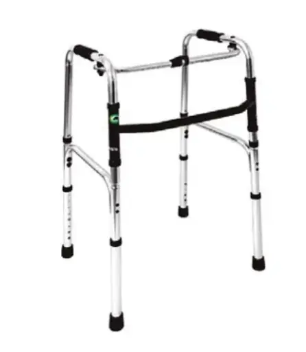 [012018] ANDADERA EKO EA100101 PLEGABLE PLATA DE ALUMINIO