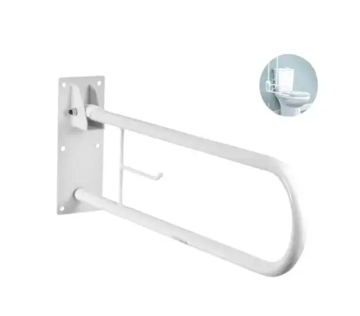 [012107] BARRA PLEGABLE PARA WC DY078024 ACERO ESMALTADO