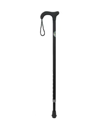 [012115] BASTON ALEMAN R10068 NEGRO DE ALUMINIO